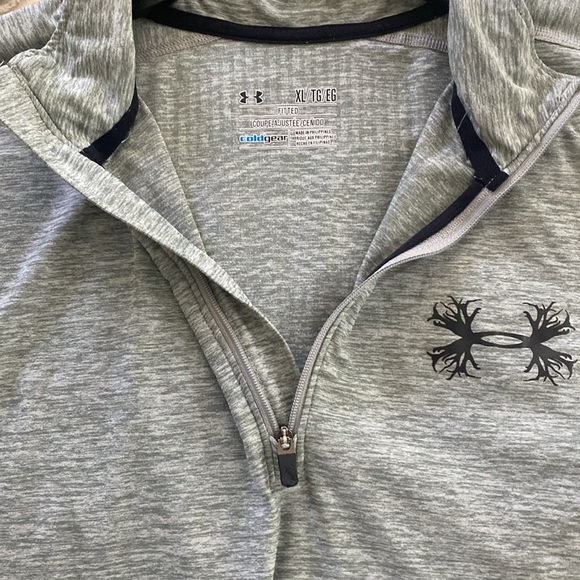 Mens Under Armour Cold Gear Quarter Zip Pullover Top size XL - Picture 4 of 6